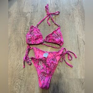 Wild Fable Pink Paisley Swimwear